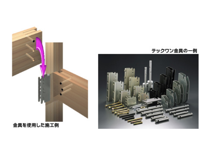 木造軸組金物工法（テックワン）