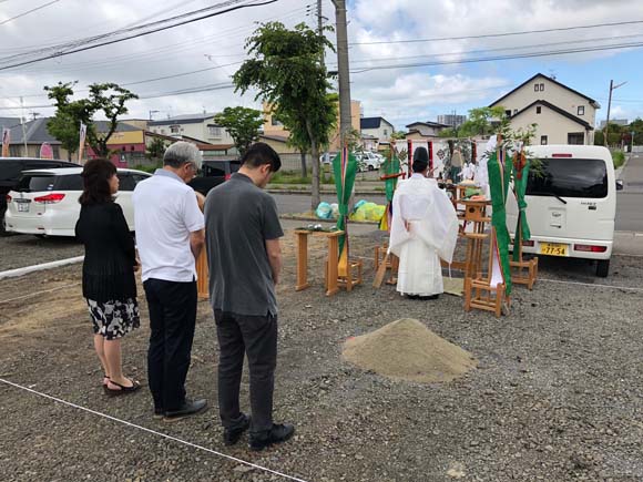 地鎮祭をおこないました。（弘前市城東北）