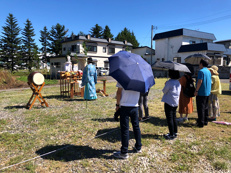 地鎮祭に出席しました。(青森市浪岡)