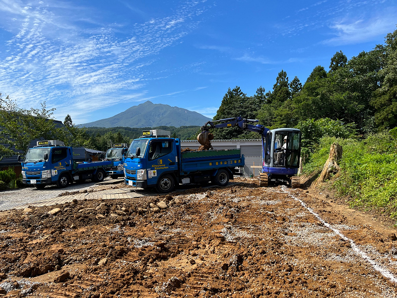 基礎工事着工いたしました。(弘前市鬼沢)